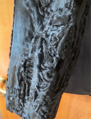 Pelliccia vintage pregiata nera