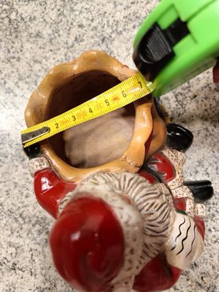 Decorazione Natalizia Babbo 2 pezziNatale Ceramica