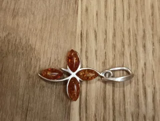Colgante Plata y Ámbar Báltico Natural
