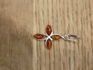 Colgante Plata y Ámbar Báltico Natural