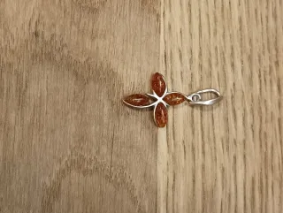 Colgante Plata y Ámbar Báltico Natural