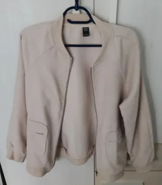 Cazadora Bomber Beige Talla L