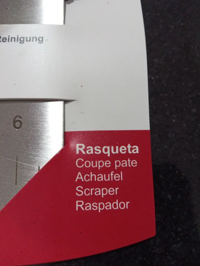 Rasqueta Corta Masa Acero Inoxidable