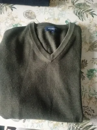 Chaleco Burberry London Talla 6 Verde Oliva