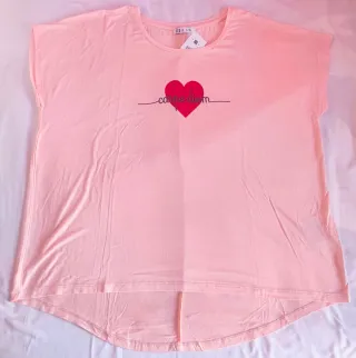 Camiseta rosa Carpe Diem talla L