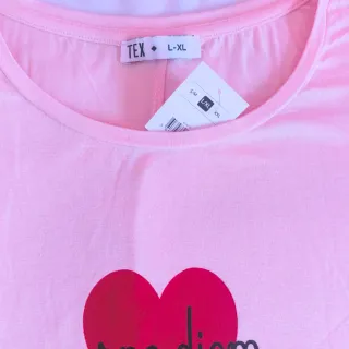 Camiseta rosa Carpe Diem talla L