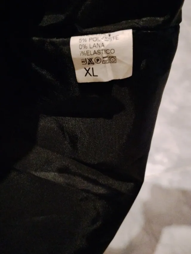 Abrigo paño mujer negro