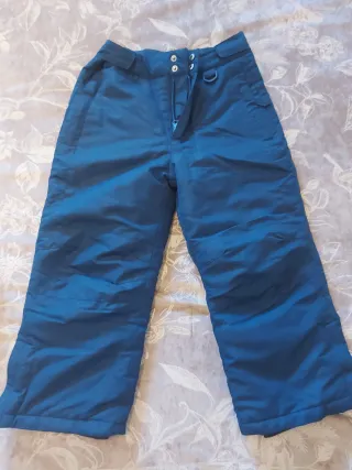 Pantalón de nieve infantil azul T 4-5