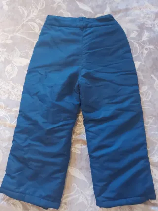 Pantalón de nieve infantil azul T 4-5