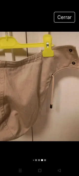 Gabardina Benetton Beige con Interior Extraíble