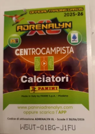 Figurina Panini Fagioli Momentum Serie A