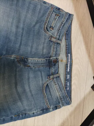 Pantalón Vaquero Elástico de Ajuste Ceñido 33W 28L