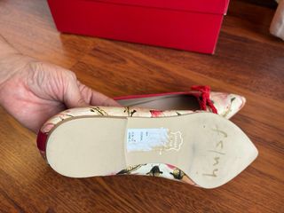 Bailarinas Beige y Rojas Talla 38