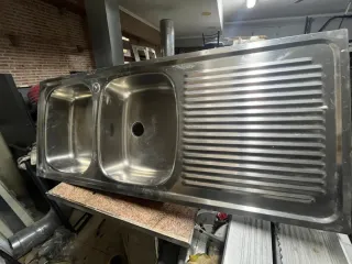 Fregadero doble acero inoxidable