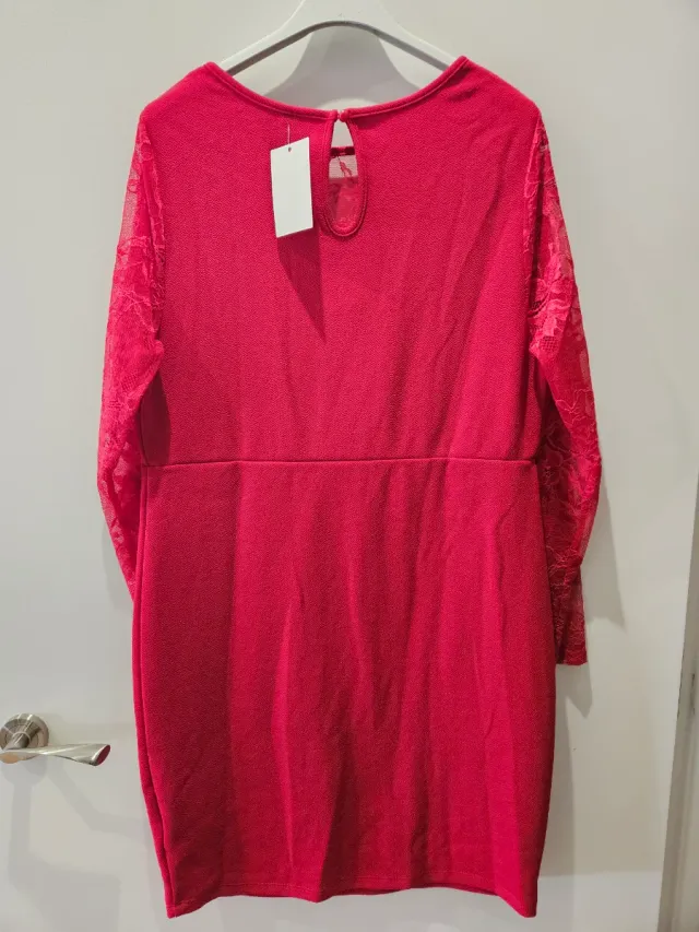 Vestido rojo encaje XL
