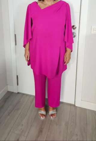 Traje de fiesta rosa