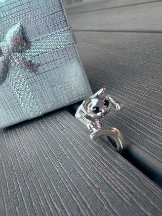 Anillo de Plata Gatito