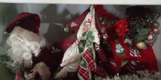 Decoración Navideña Santa Claus y Saco