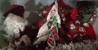 Decoración Navideña Santa Claus y Saco