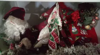 Decoración Navideña Santa Claus y Saco