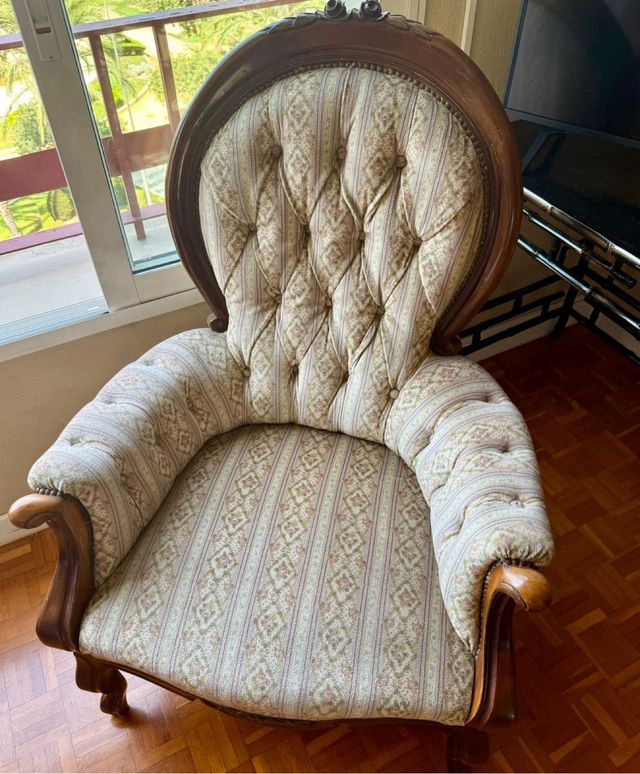 2 Sillones Antiguos Tapizados