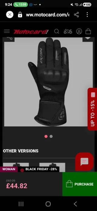 Guantes IXON Negros