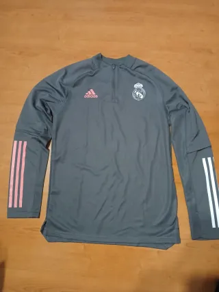 Sudadera Real Madrid Adidas Gris Rosa