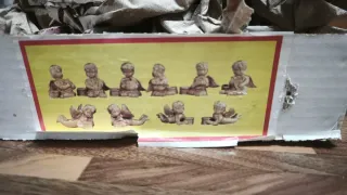 Set 10 Angioletti Oro portacandelina