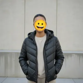 Abrigo negro talla 40