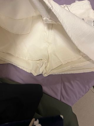 Falda pantalón blanca mujer talla L