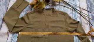 Camisa Mango Verde Oliva Talla S