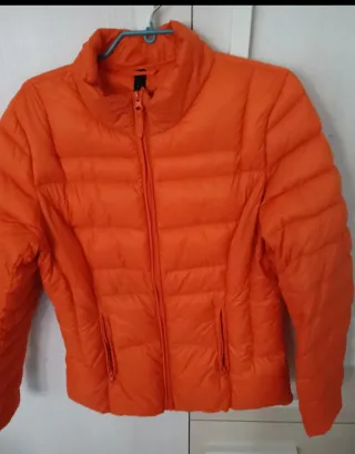 Anorak Plumas Ligero Naranja