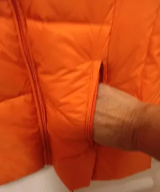 Anorak Plumas Ligero Naranja