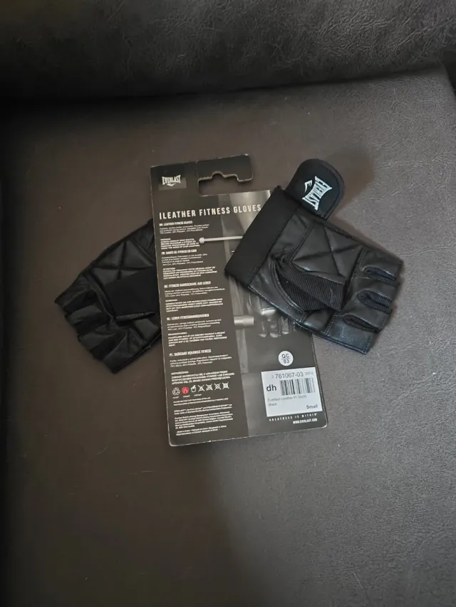 Guantes Fitness Cuero Everlast Talla S