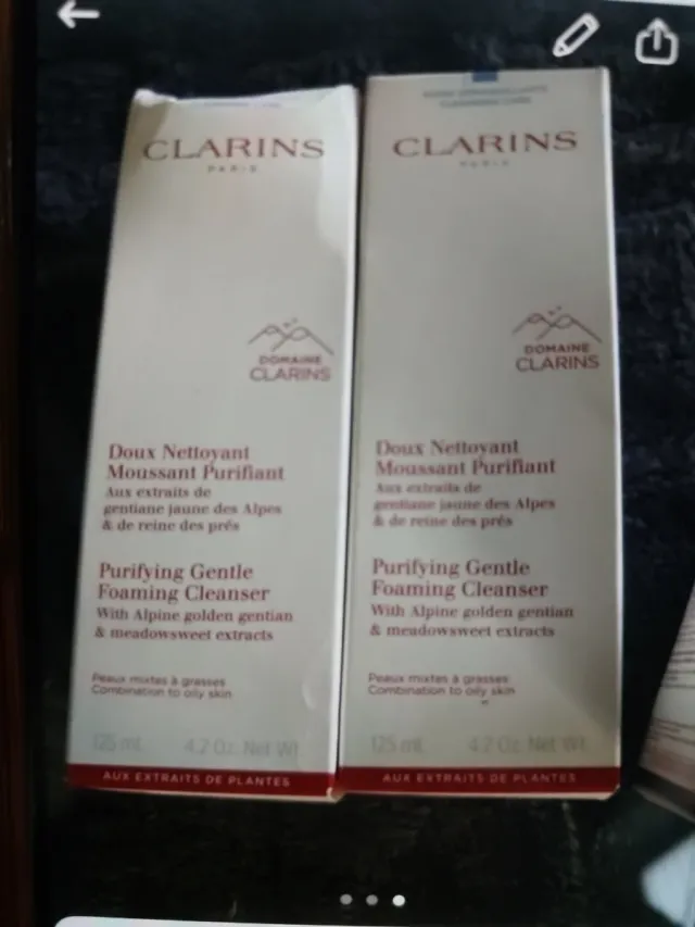 Lote 3 productos Clarins: Limpiador y Crema