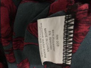 Vestido estampado floral manga larga T. M