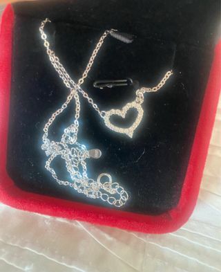 Collar Corazón Plata 925 Moissanitas