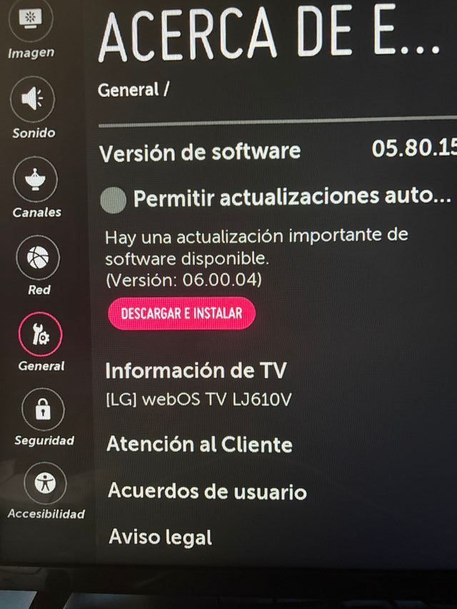 Televisión LG 32 pulgadas LJ610V