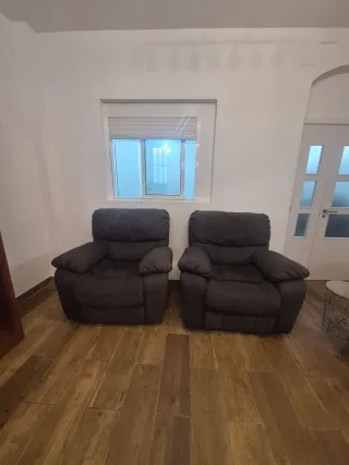 Poltrona relax elettrica grigia