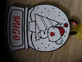 Esfera de árbol de Navidad personalizada