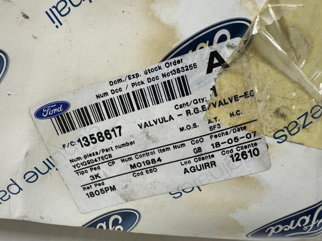 VÁLVULA EGR FORD TRANSIT REF: 1358617