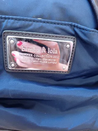 Bolso Bimba y Lola azul marino nylon