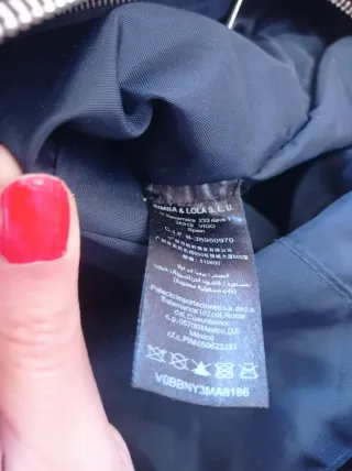 Bolso Bimba y Lola azul marino nylon