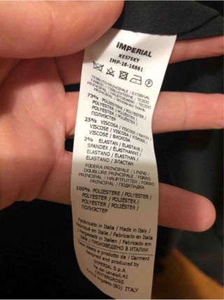 Cappotto Imperial Blu Taglia XS