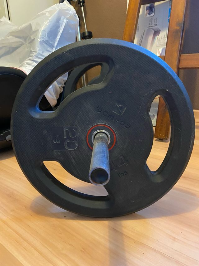 2 Discos 20 kg de goma Domyos