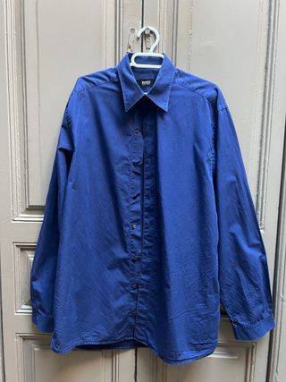 Camisa Hugo Boss Azul