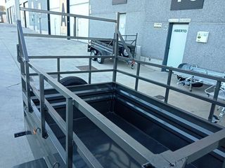 NUEVO: Remolque portamotos 3 carriles con piso