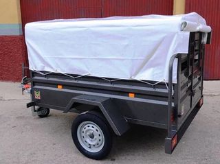 NUEVO: Remolque portamotos 3 carriles con piso