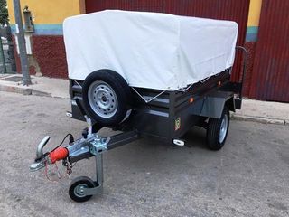 NUEVO: Remolque portamotos 3 carriles con piso