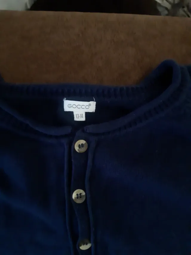 Jersey Gocco azul botones